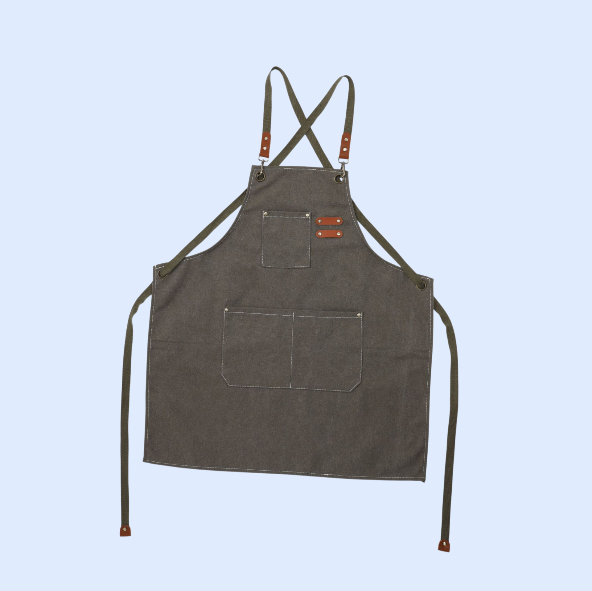 厚手のキャンバスエプロン