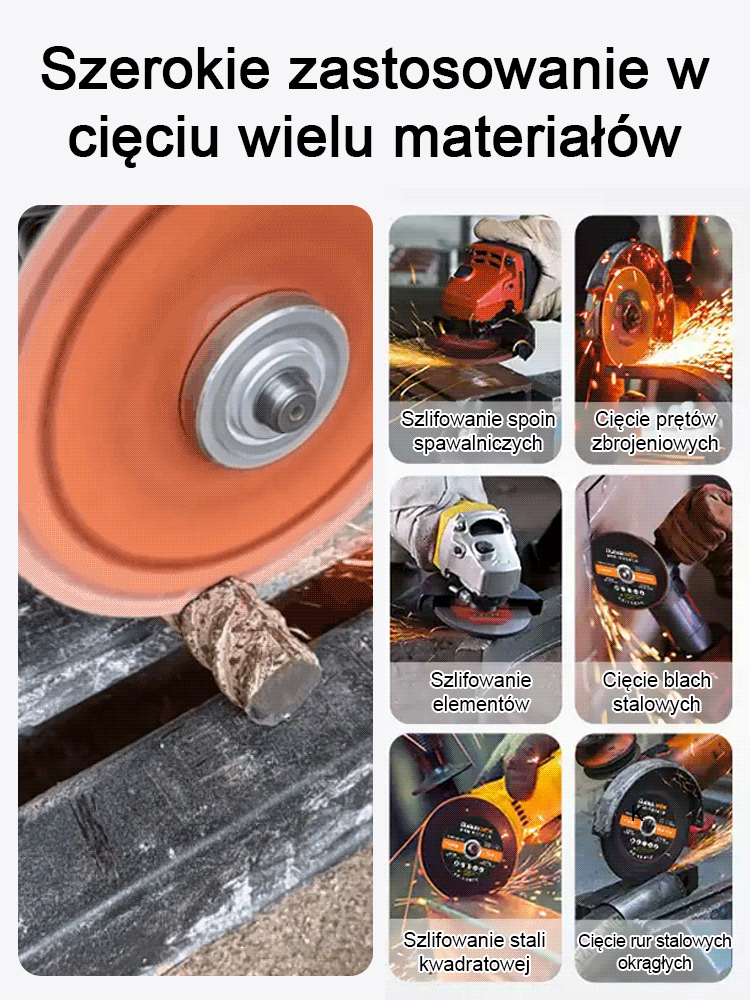 Ostry i odporny na ścieranie przemysłowy wielofunkcyjny dysk tnący