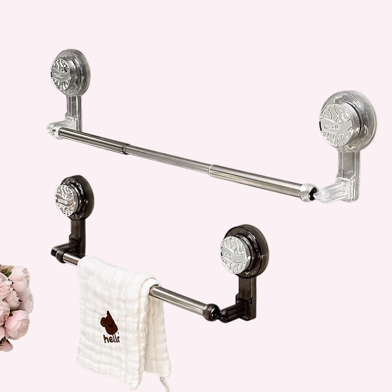 バスルーム伸縮式タオルバーオーガナイザー
