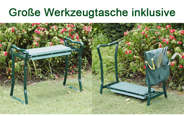 Leichter und tragbarer Hocker für den Garten