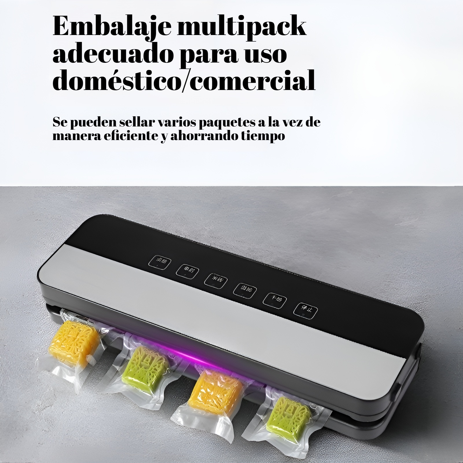 Selladora al vacío totalmente automática JMY, selladora de plástico seca y húmeda de doble propósito