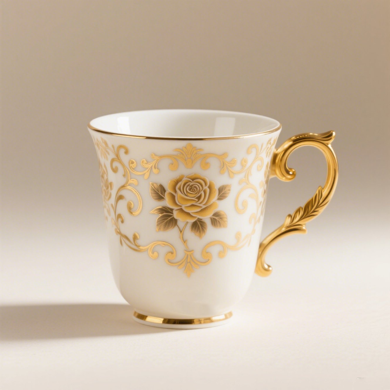 Detail keramického čajového šálku