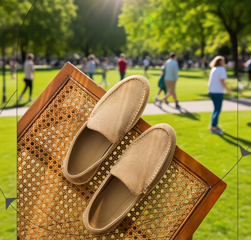 남성 캐주얼 슬립온 로퍼 신발 전면 사진