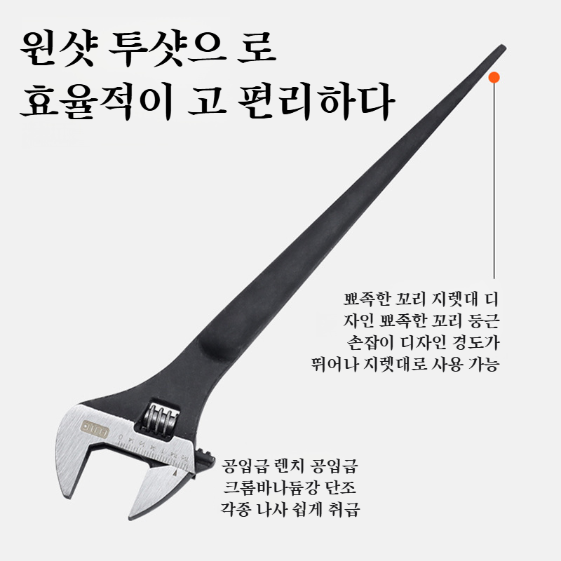 다용도 오픈렌치 멀티액티브렌치 뾰족꼬리 오픈렌치 멀티철물공구렌치