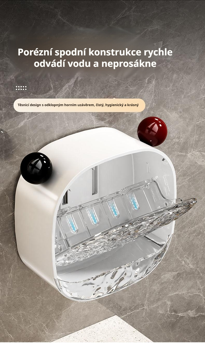 Moderní nástěnná mýdlenka pro každou koupelnu