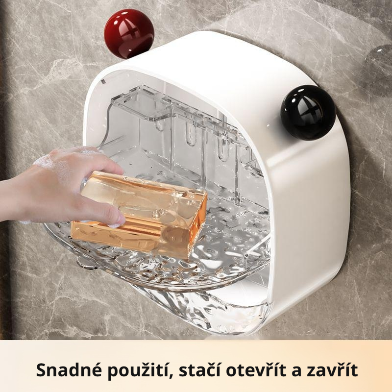  Nástěnná mýdlenka do koupelny v lehce luxusním stylu