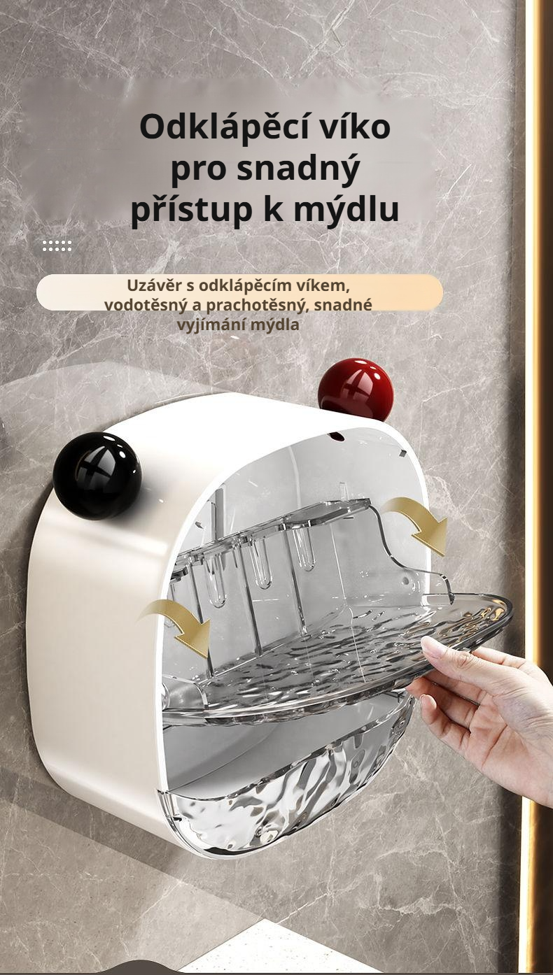 Stylová mýdlenka do koupelny – instalace na stěnu