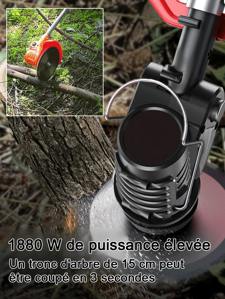 Tondeuse à gazon portable avec batterie au lithium