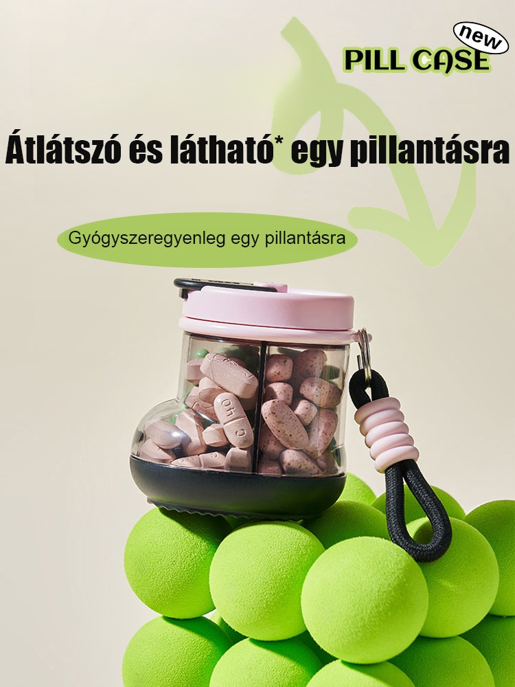 Kis csomagtartó, forgó gyógyszeres doboz