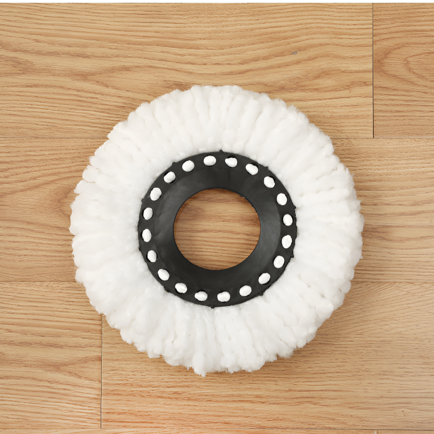 3 パック回転モップヘッド、ユニバーサル増粘モップヘッド、家庭用丸型モップヘッドアクセサリー、交換用ヘッド、手洗い可能なモップヘッド