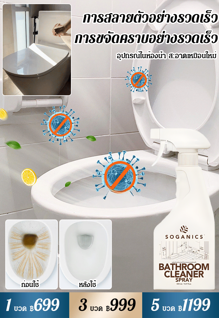 【ขวดเดียวขจัดคราบสิบปี】น้ำยาทำความสะอาดปลอดภัย