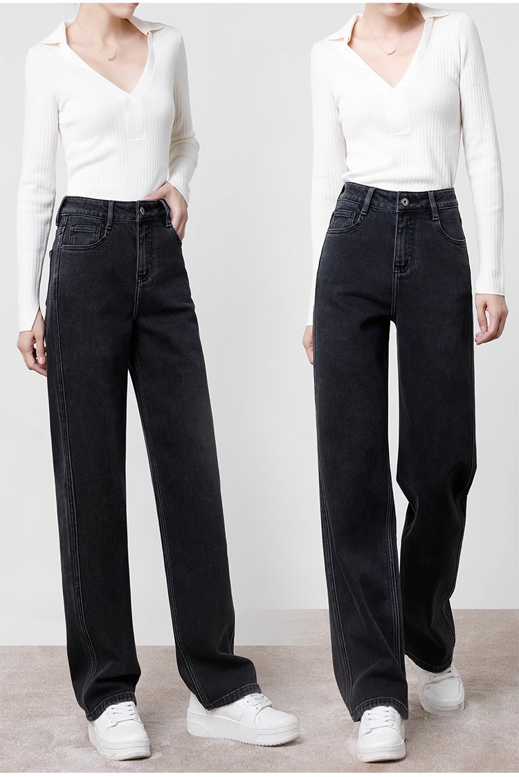 デニムパンツのフロントとバックデザイン