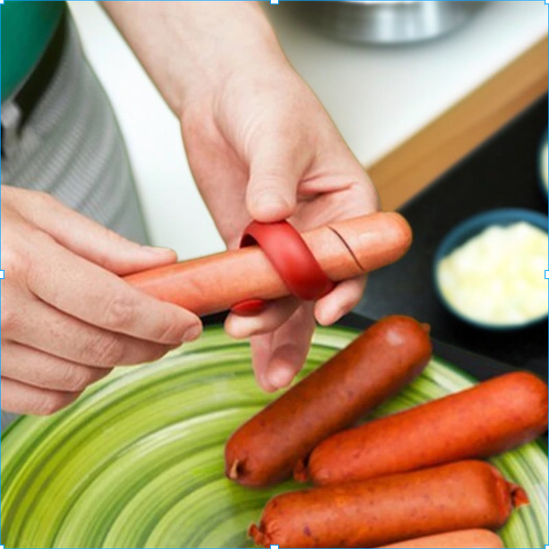 Sausage hot dog cutter picnic barbecue spiral gadgets large and small two kitchen supplies