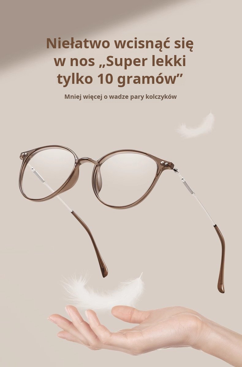 Lekkie okulary anty-niebieskie światło do pracy