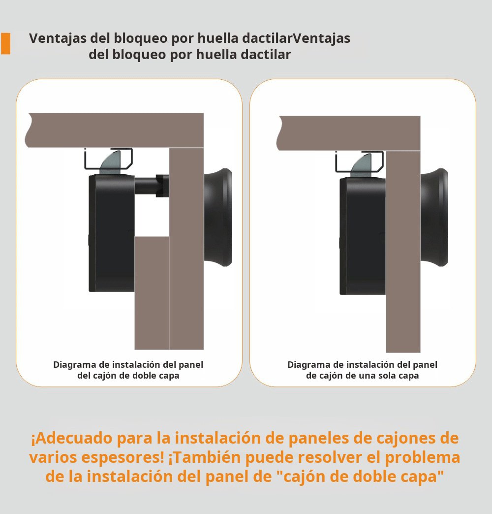 Cerradura de cajón para oficina y hogar