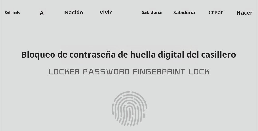 Cerradura de cajón con huella dactilar instalada en un mueble