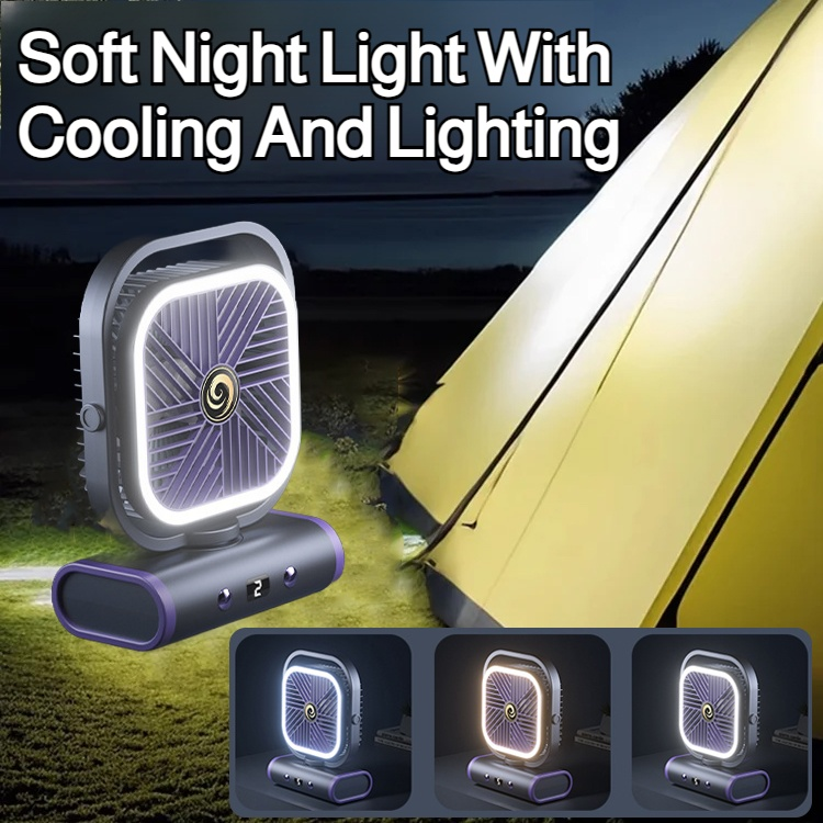 FiveSpeed Automatic Digital Display Mini Portable Fan