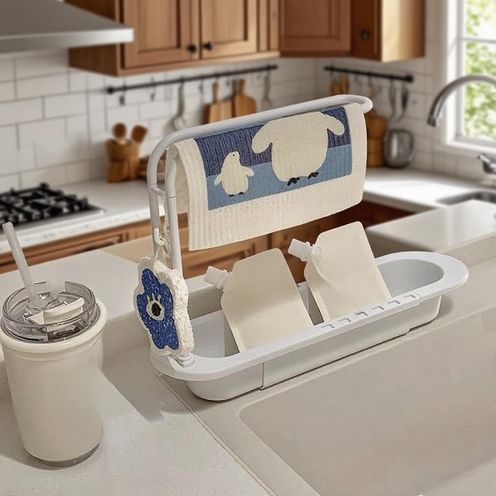 가정용 접이식 배수 랙