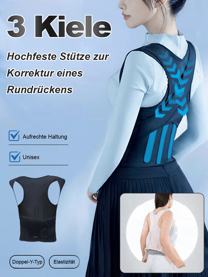 Im Sommer schwitzfrei unsichtbares Haltungskorrekturband für drinnen