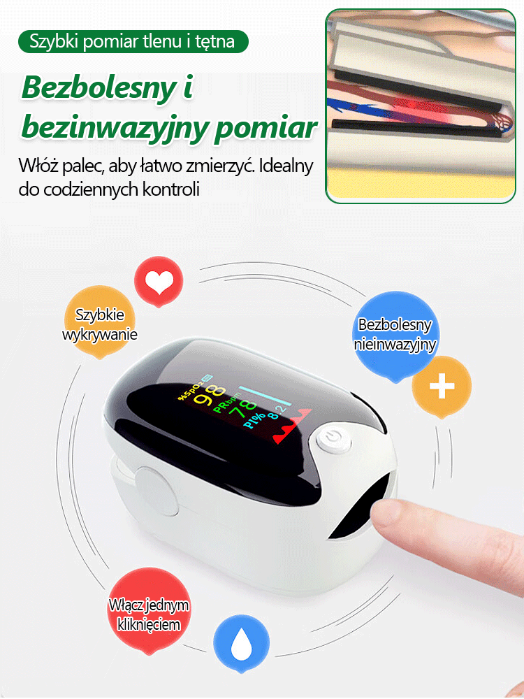 Pulsoksymetr napalcowy Panda