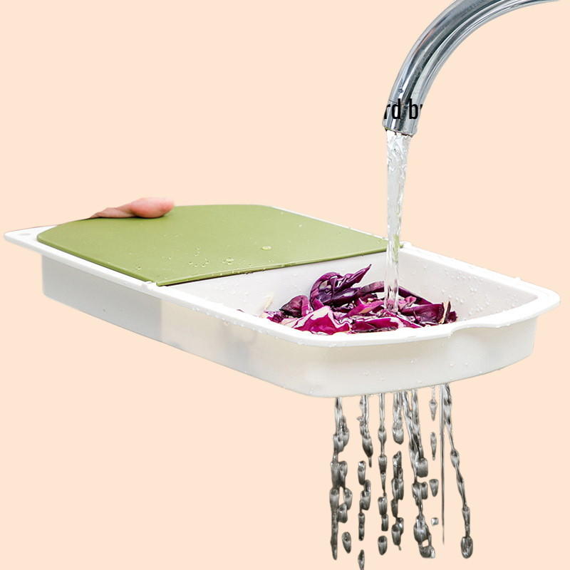 YH-フリップカッティングボード（水切りバスケット付き）