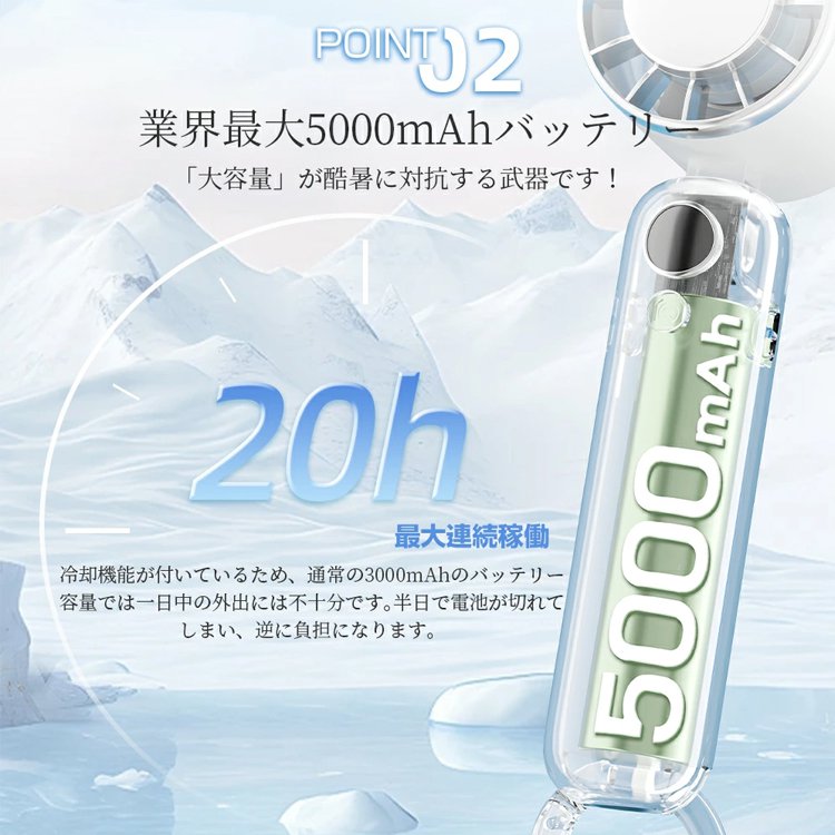 高速ブラシレスモーターハンディファン