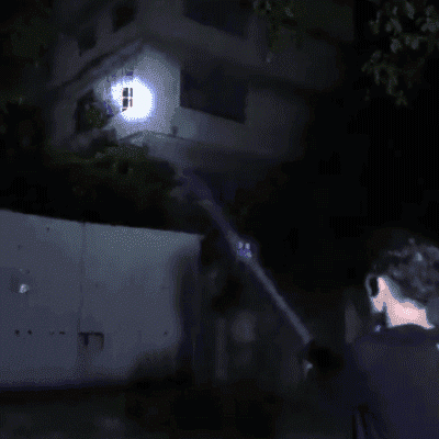 [Tun supraconductor laser] Lanternă cu laser alb cu zoom telescopic