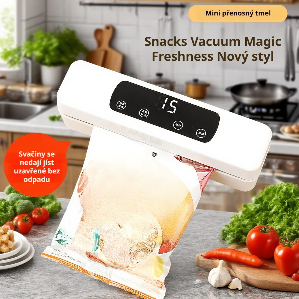 Stroj na čerstvé uchovávání potravin s automatickým vakuovým těsněním