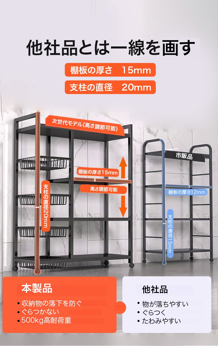 小物整理に最適な収納ラック