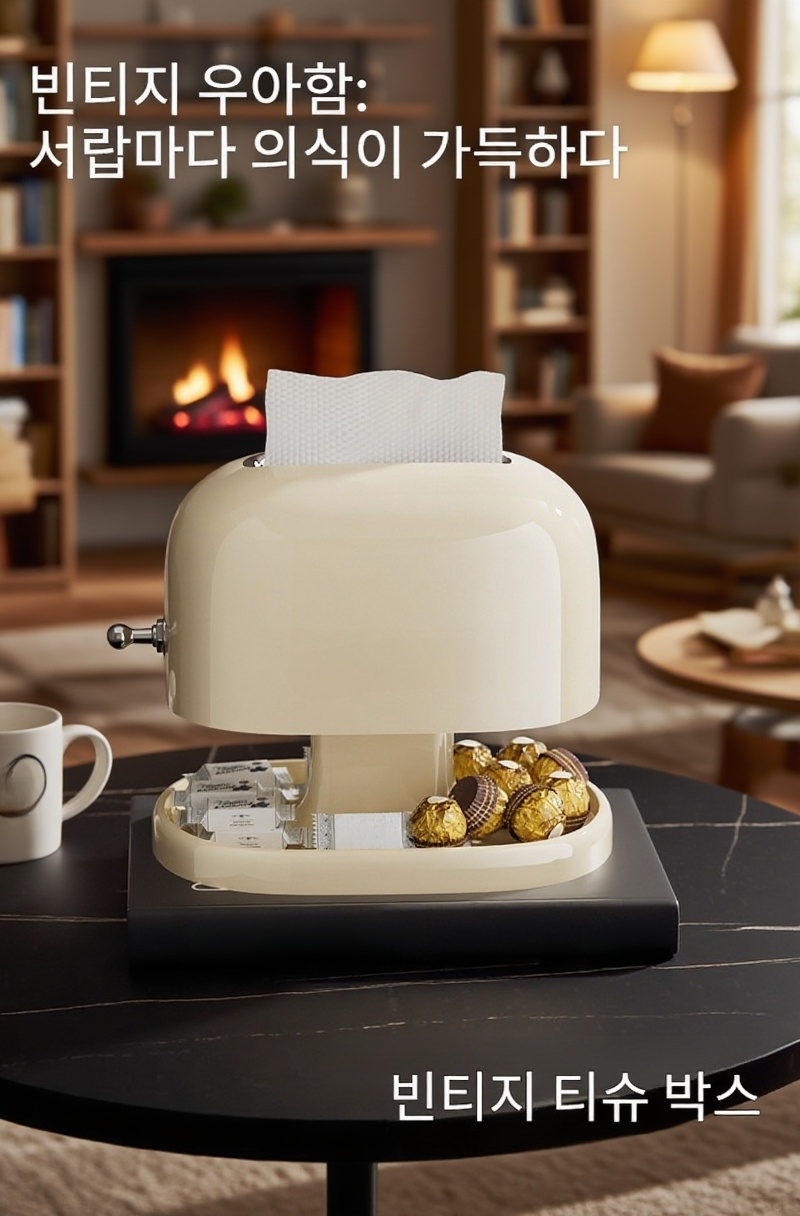 이중 수납함이 적용된 가정용 승강 스프링 휴지통