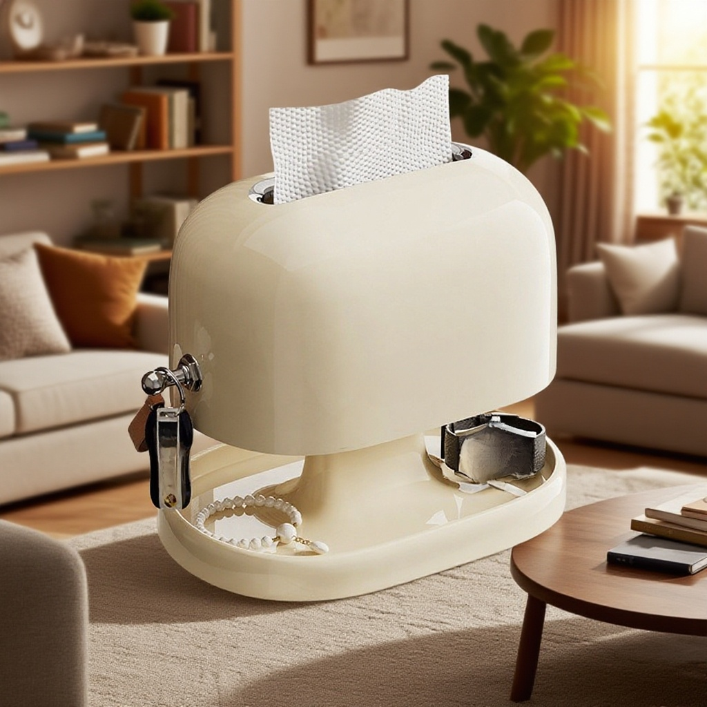 가정용 이중 수납함 승강 스프링 휴지통