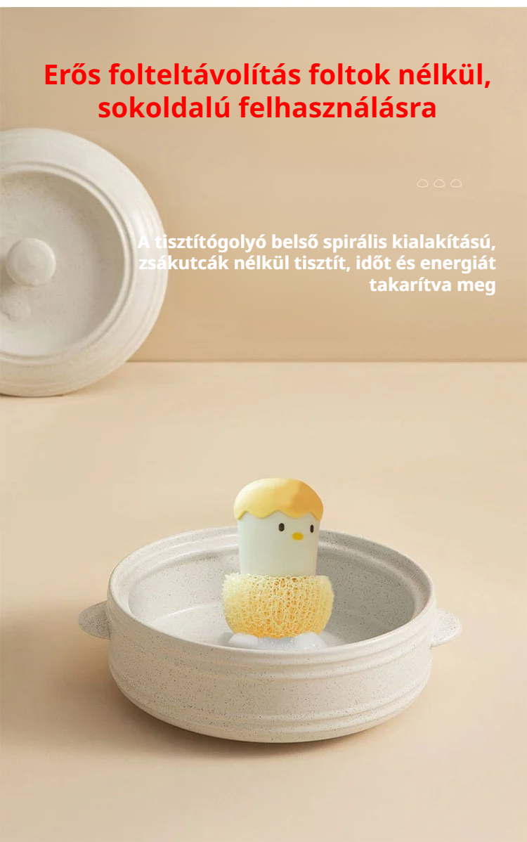 Kefe tojáshéj formában kézben tartva