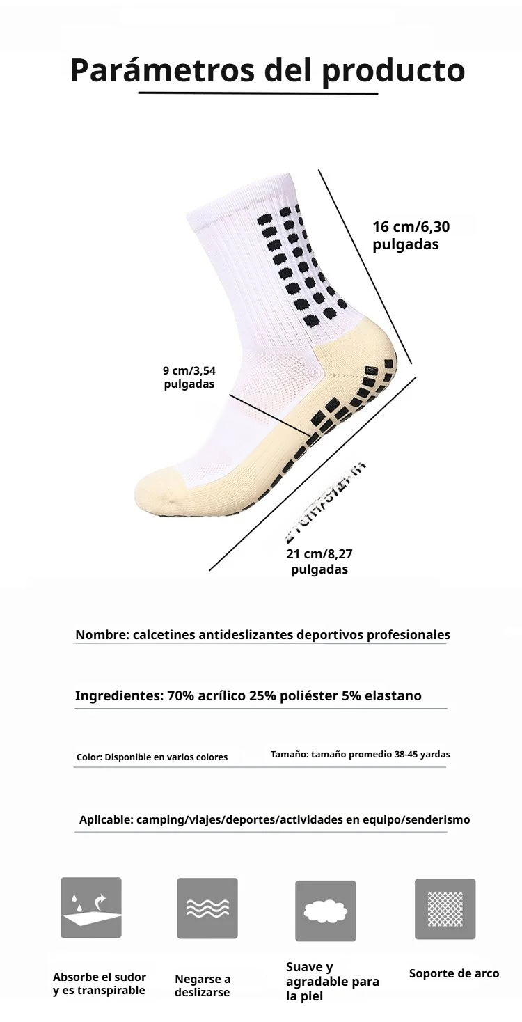 Material transpirable y antiolor de los calcetines