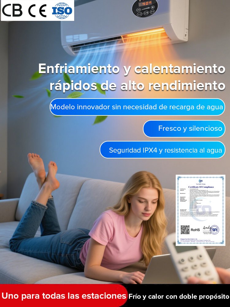 [APF 6.0] Aire acondicionado de pared para uso doméstico, frío y calor.