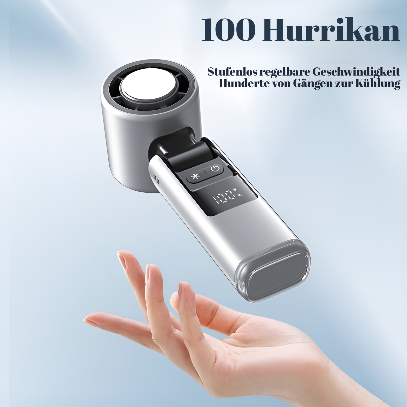 Handventilator für unterwegs mit starker Kühlung