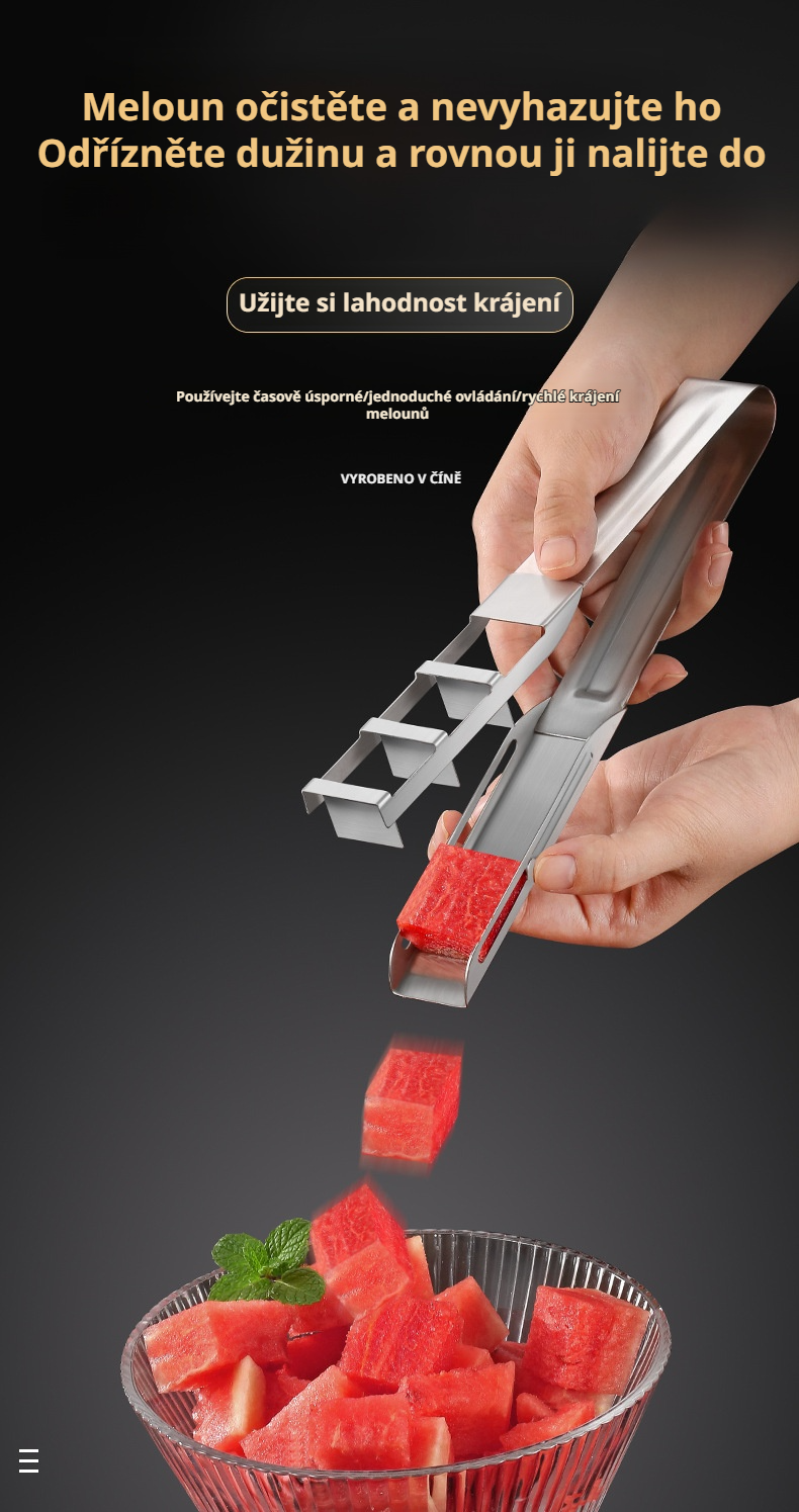 Kráječ na meloun s ergonomickou rukojetí