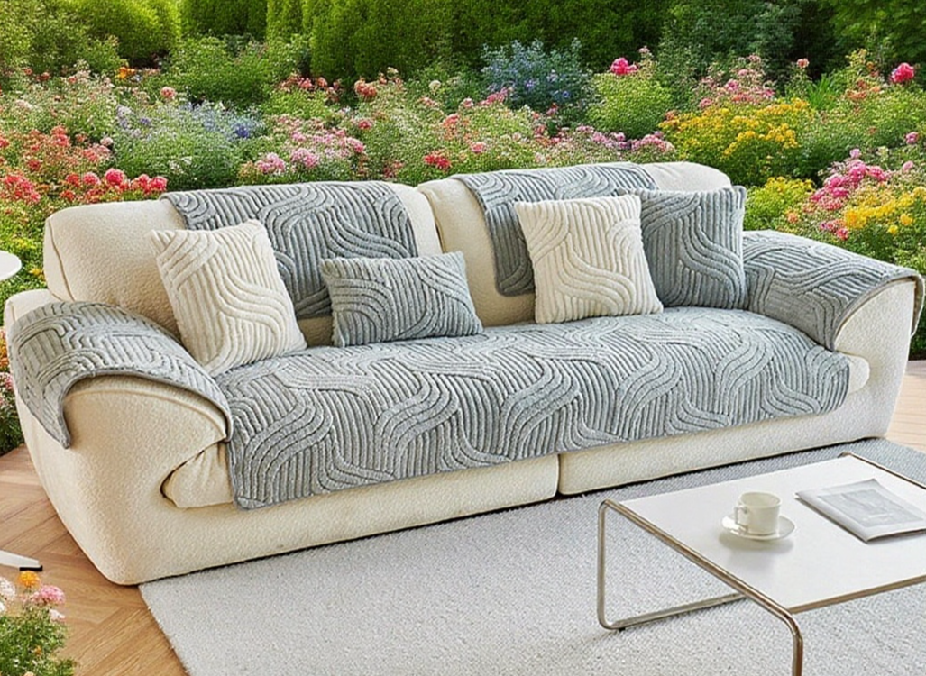 Durable and warm thickened sofa protector