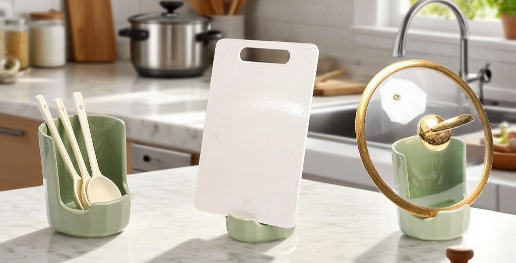 湯勺鍋鏟立式置物架高質感材質