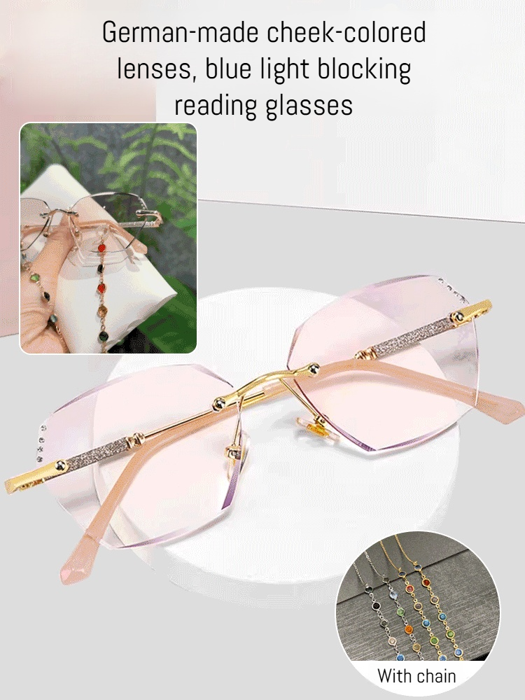 Cheek Color Blue Light Blocking Reading Glasses