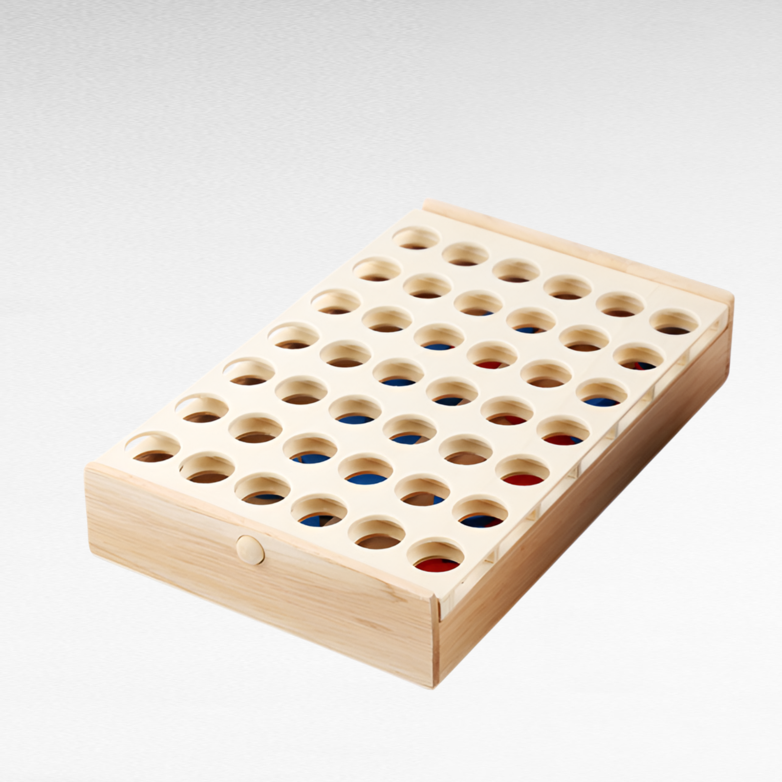 صندوق رقعة شطرنج خشبي ثلاثي الأبعاد