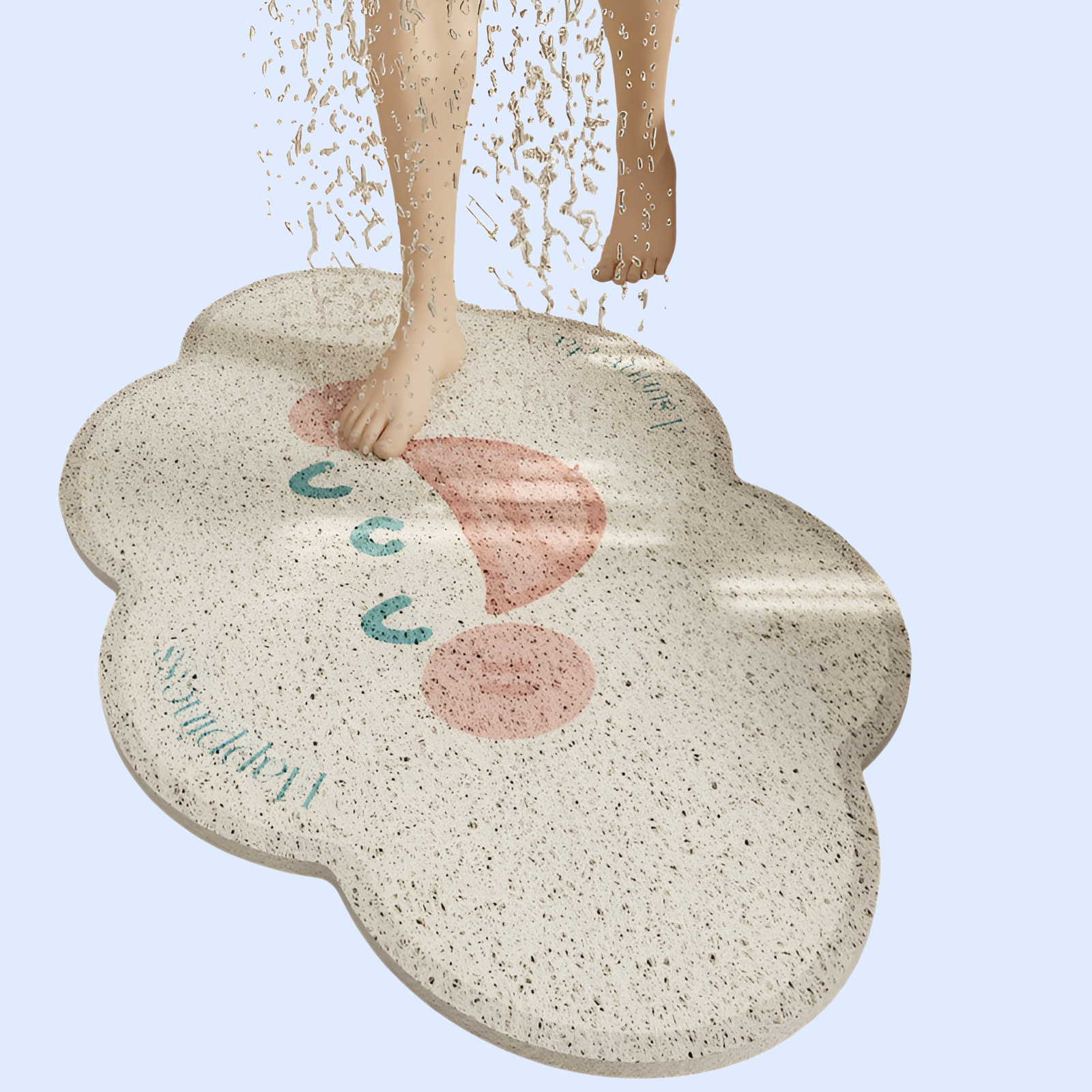 シンプルな家庭用浴室シルクリングフロアマットトイレフロアマットシャワー滑り止め中空フロアマット無料洗濯漏れバスルームマット