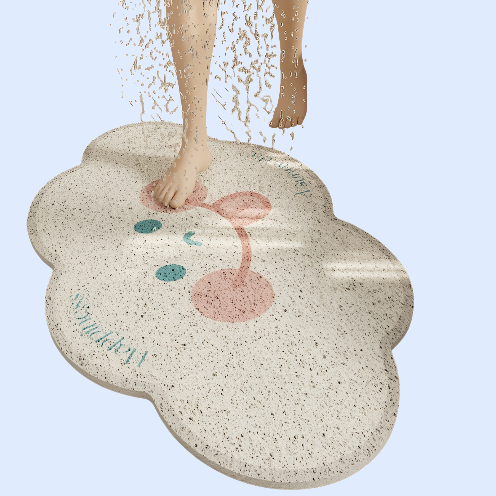 シンプルな家庭用浴室シルクリングフロアマットトイレフロアマットシャワー滑り止め中空フロアマット無料洗濯漏れバスルームマット