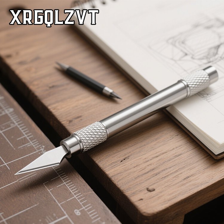 손으로 조각한 칼 전체 모습