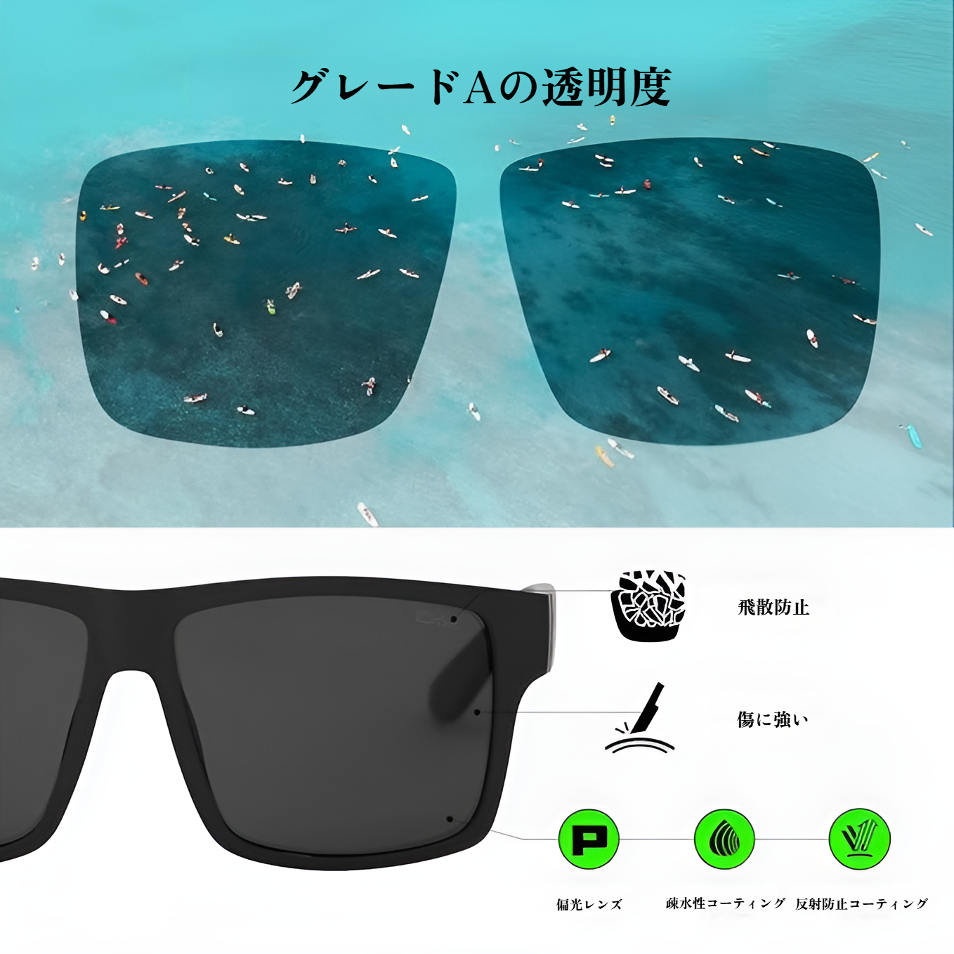 サングラス メンズアウトドアスポーツ偏光レンズ メンズ眼鏡