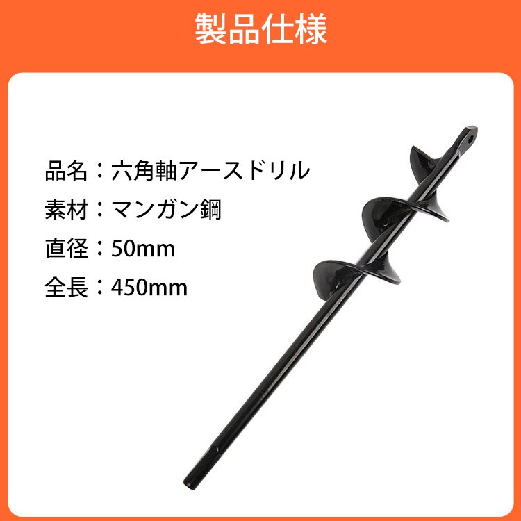 六角軸アースドリル