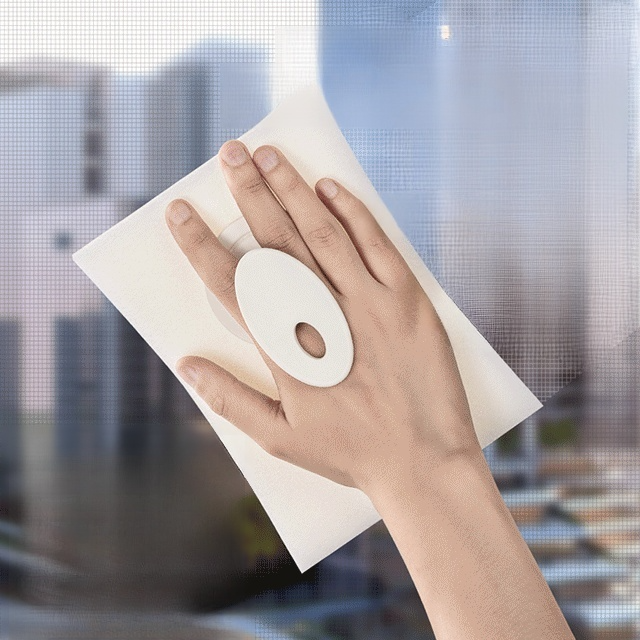 Čisticí ubrousek na rukojeti síťoviny