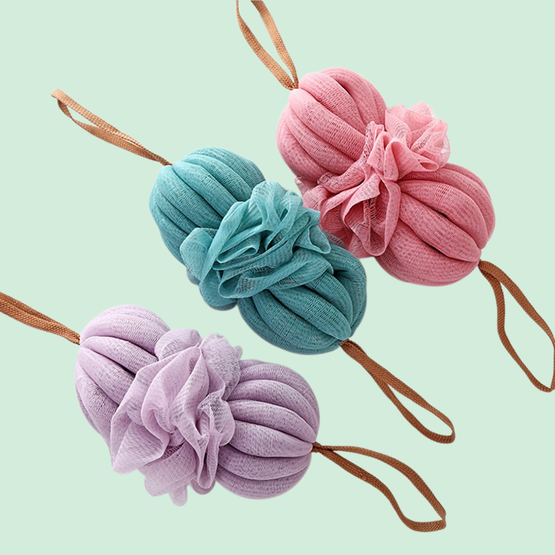 Soft Stretchable Shower Balls Bath Back Rub Bath Flower Bath Towel Bath Scrubs