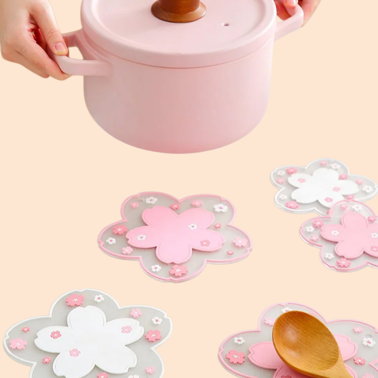 ヒマワリ アンチスキャルドマット かわいい シリコンボウルマット コースター ディナーマット テーブルマット 断熱マット