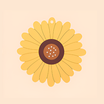 ヒマワリ アンチスキャルドマット かわいい シリコンボウルマット コースター ディナーマット テーブルマット 断熱マット