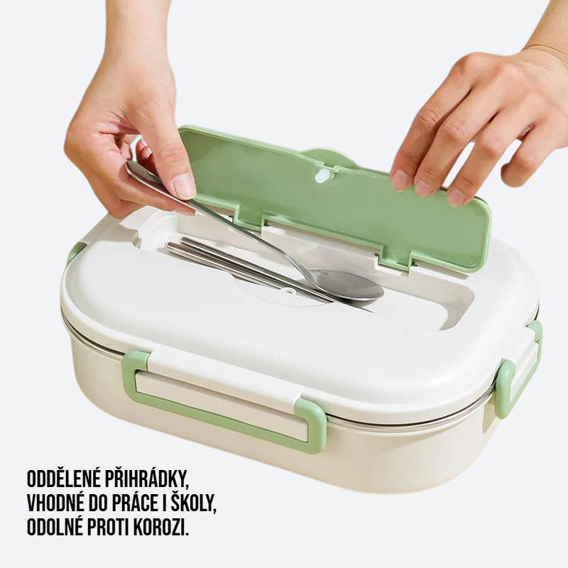 304 nerezová ocel přenosné roztříděné jídlo krabice